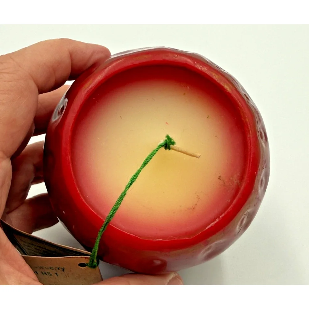 Vintage Keepsake Candles Harvest Collection Strawberry Scented Sugar Bowl Decor
